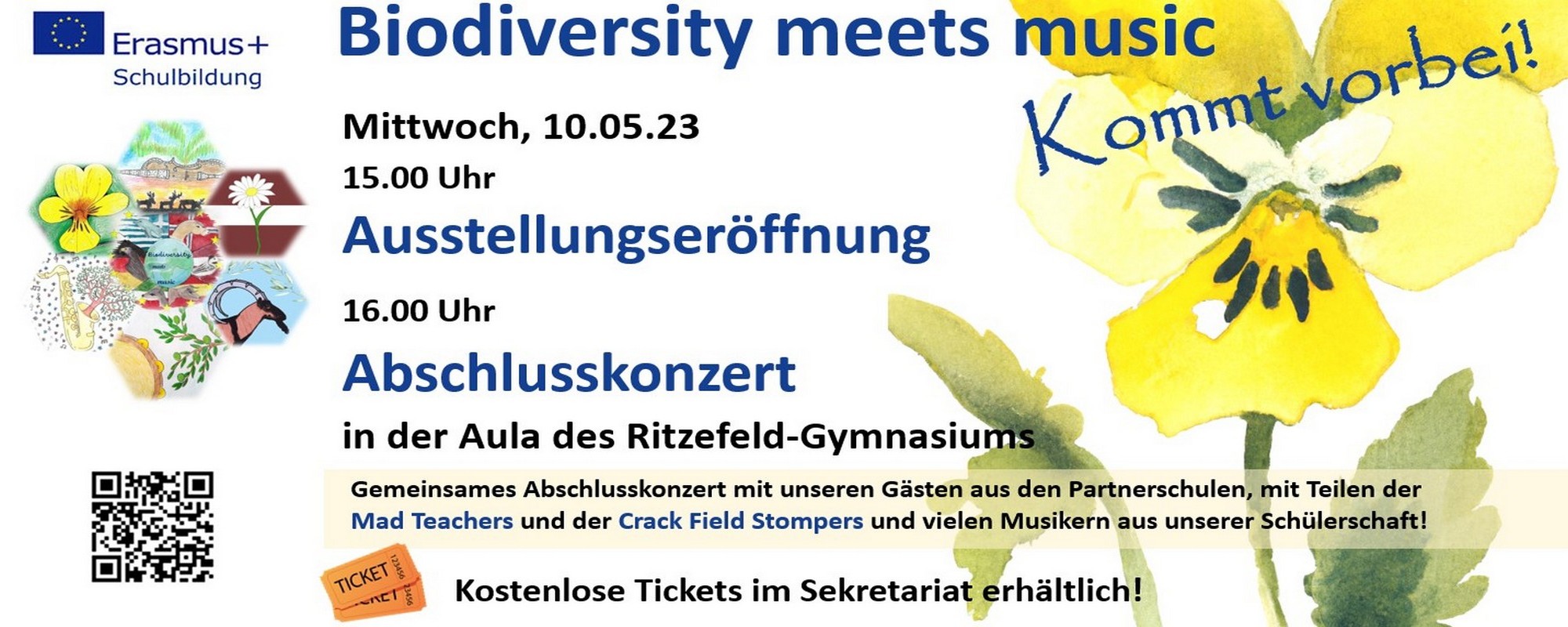 Biodiversity meets music – Ausstellungseröffnung und Abschlusskonzert