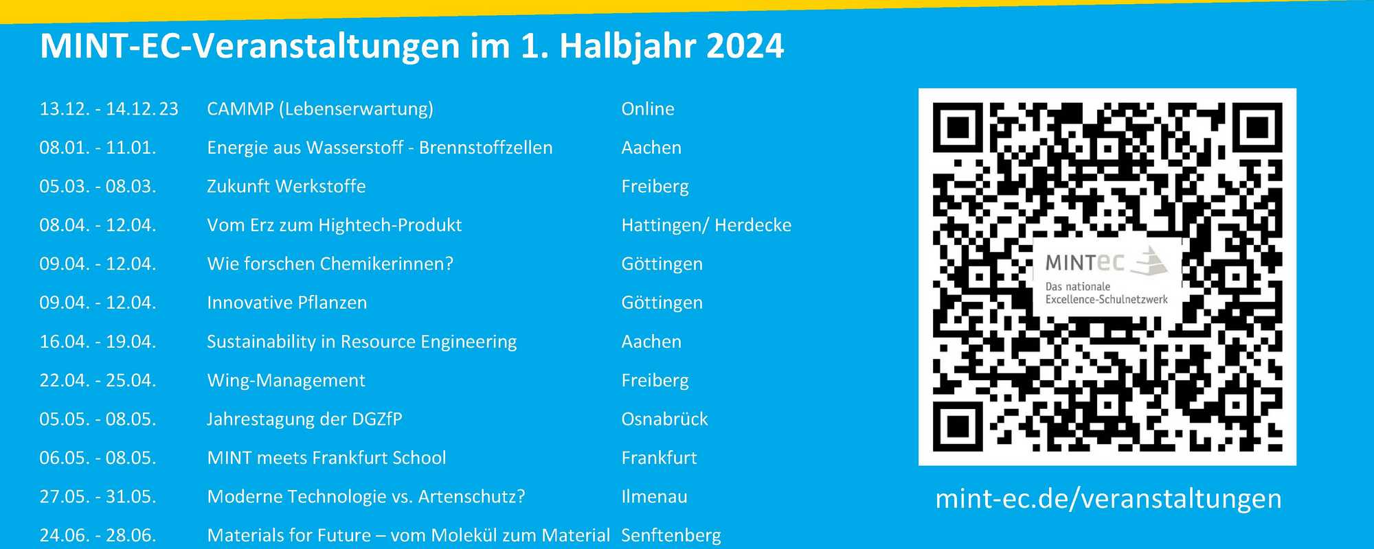 Spannende MINT-EC Camps – Anmeldungen ab 01.12.