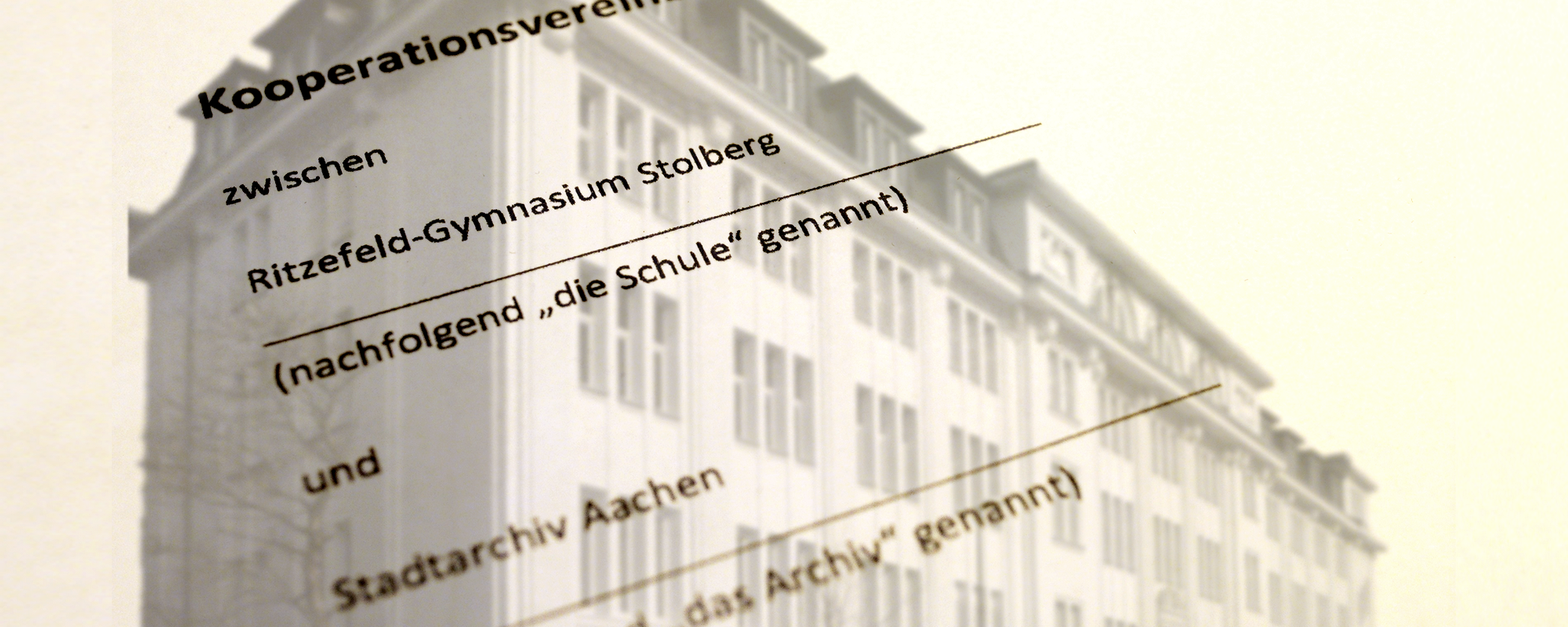 Erneuerung der Kooperationsvereinbarung mit dem Stadtarchiv Aachen